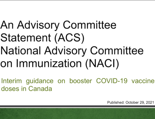 Interim guidance on booster COVID-19 vaccine doses in Canada
