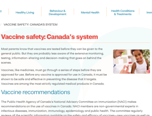 Vaccine Safety: Canada’s System