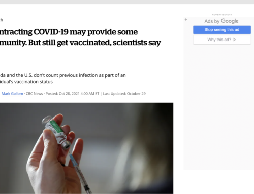Contracting COVID-19 may provide some immunity. But still get vaccinated, scientists say